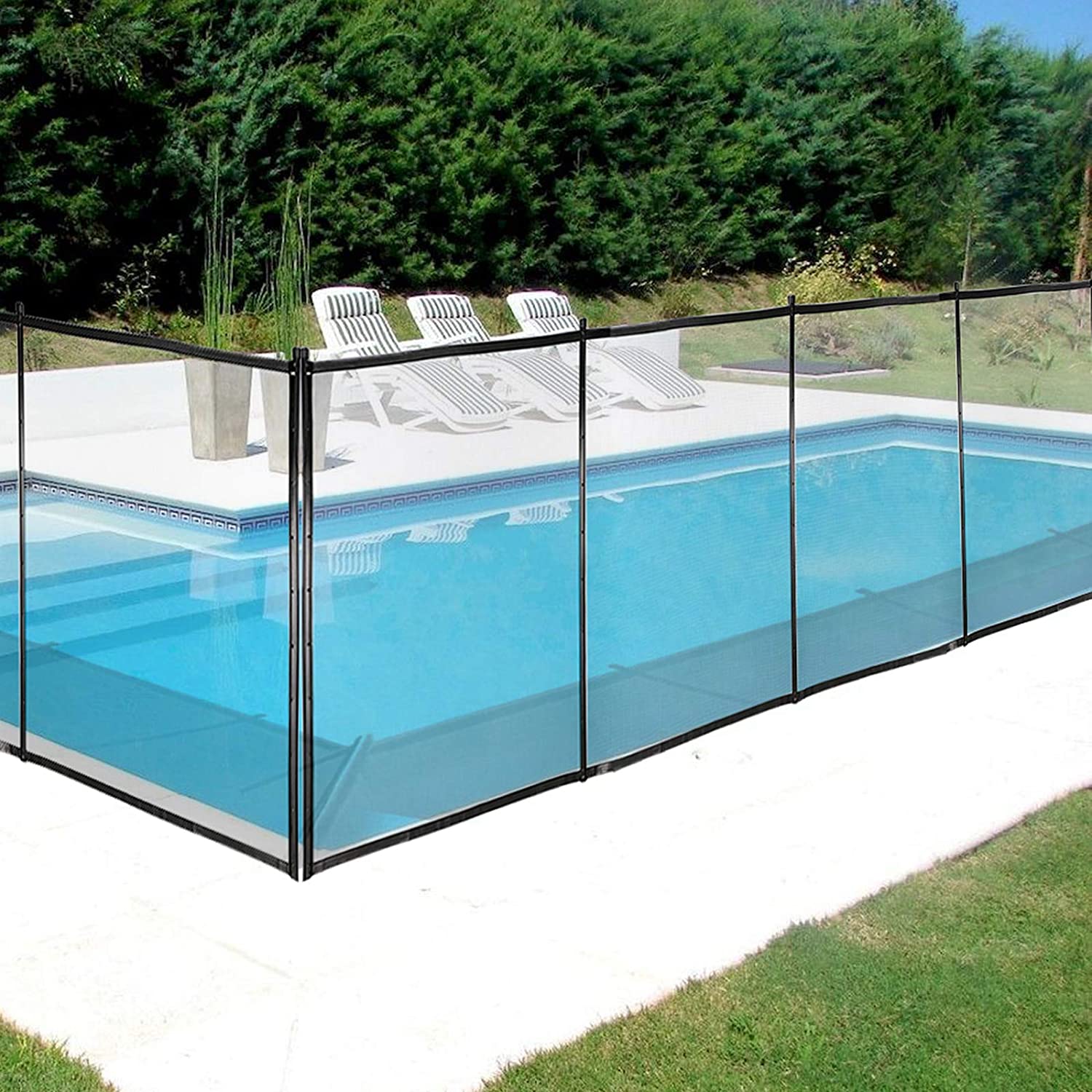 VEVOR Pool Fences 4'x72'InGround Swimming Pool Safety Fence Section