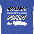 thumbnail image 4 of Inktastic Weekends Are for Racing Race Car Silhouette and Racing Flag Boys or Girls Baby Bodysuit, 4 of 5