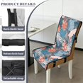 thumbnail image 6 of TSOVTHRID Monstera Palm Leaf Print Quilted Dining Chair Covers, Stretch Removable Chair Cushion Slipcovers with Elastic Band, Seat Covers for Dining Room, Kitchen, Set of 2, 6 of 7