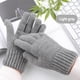 thumbnail image 5 of Guantes de invierno para hombres y mujeres: guantes de punto cálidos y térmicos mejorados para pantalla táctil, clima frío, para correr, conducir y hacer senderismo, 5 of 6