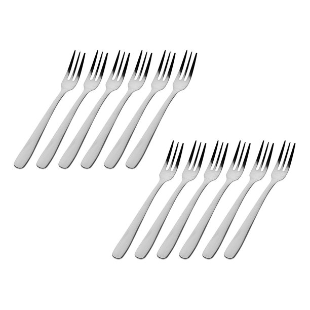 Atol Set of 12 High Luster 18/0 Stainless Steel Appetizer Forks with