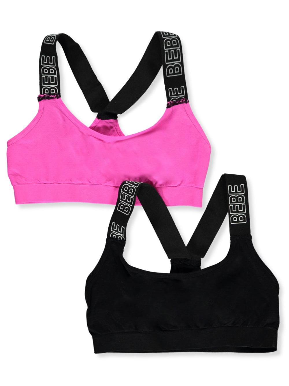 Bebe Girls 2 Pack Sports Bras Walmart Com