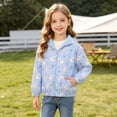 thumbnail image 6 of Edvintorg 1-9 Years Girls' Outerwear Jackets & Coats Fall Winter Long Sleeve Lightweight Windbreaker with Zipper Kids Clothes, 6 of 9