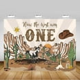 thumbnail image 4 of Western First Birthday Backdrop How The West was One Cowboy First Rodeo Birthday Party Decoration Wild West Country Western Background Banner, 4 of 4
