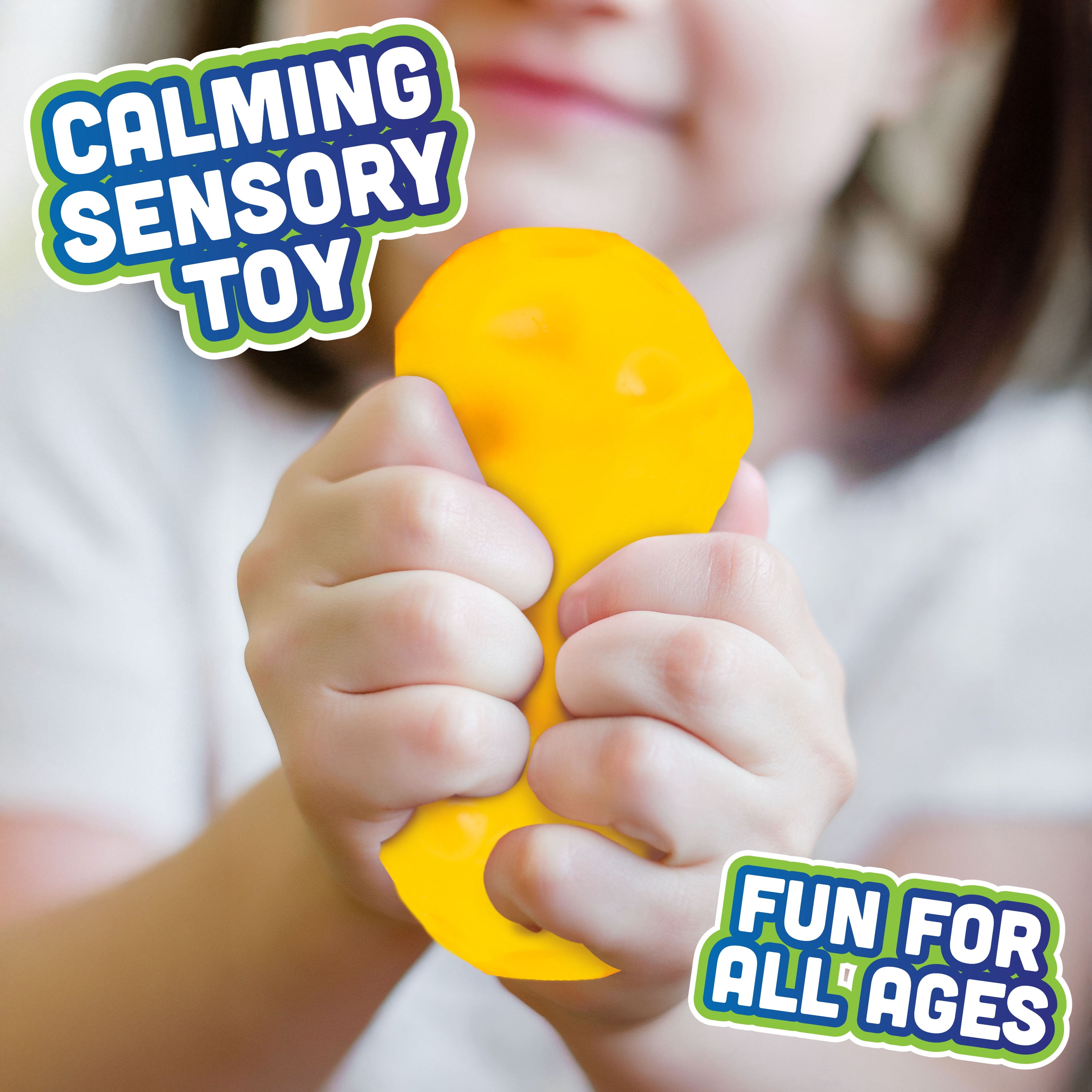 Toymendous Squeeze Cheese, Squishy Stress Toy, Children Ages 3+