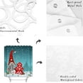 thumbnail image 5 of Christmas Shower Curtain Christmas Gnome Tomte Shower Curtains for Bathroom Decor, Red Christmas Barn For Christmas Decoration Bath Curtains Sets with Hooks Waterproof Small Stall Size 36" x 72", 5 of 6