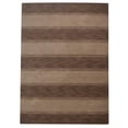 thumbnail image 2 of Rugsotic Carpets Hand Knotted Wool Area Rug 5'x8' Brown Beige Contemporary Rectangle Indoor Rug for Living Room, Bedroom Antimicrobial L00206, 2 of 5