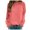 Hot Pink, variant on EDFBUYKRS Female Long Sleeve Sweatshirt Crewneck Sweatshirts for Women No Hood Fall Casual Long Sleeve Pullover Tops Loose Sweatshirt with Pocket Size M