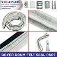 thumbnail image 5 of Whole Parts Dryer Drum Felt Seal Part # W10612022 - Replacement & Compatible With Some Admiral, Estate, Inglis, Kenmore, Kitchen Aid, Maytag and Whirlpool Dryers - 2 Yr Warranty, 5 of 6