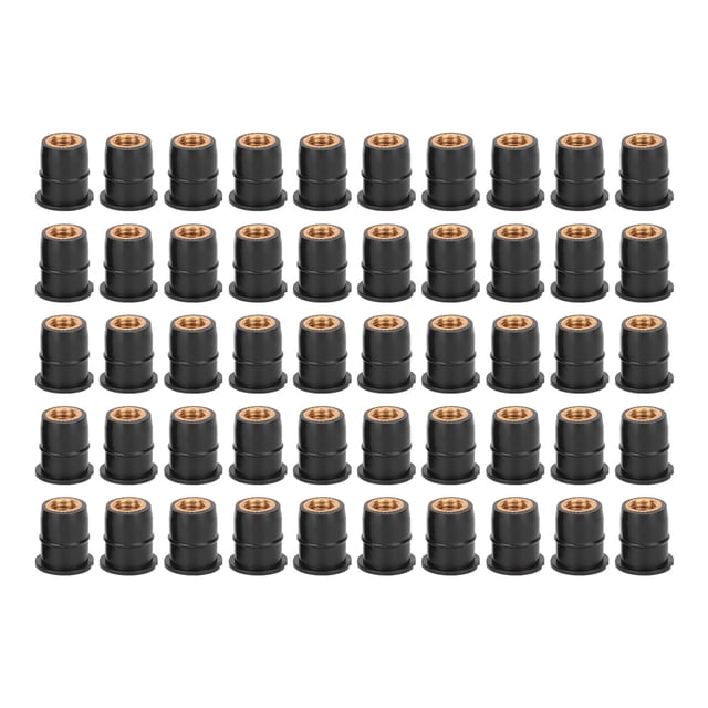 50PCS Well Nut Rubber M6x0.8mm Modification for Motorcycles ATVs Windscreens Body