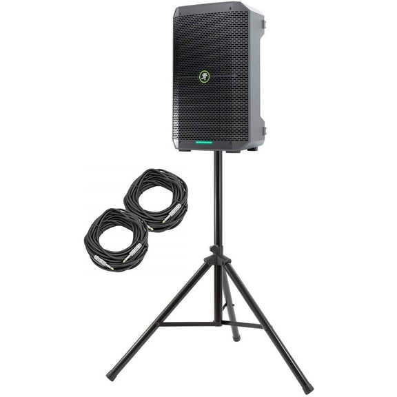 Mackie Thump GO 8" Portable Battery-Powered Loudspeaker  Stand   2 Cable