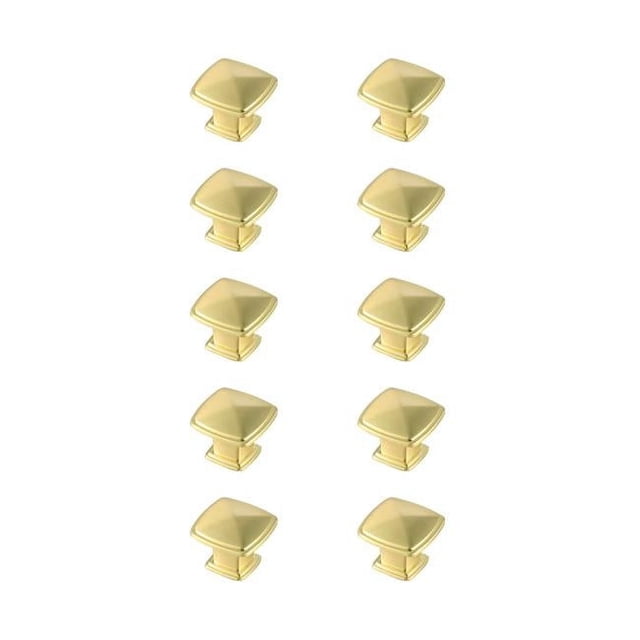 Elegant Decor KB2023-GD-10PK 1,2 Po. Marcel Multipack Bouton Carré, Or Brossé - Lot de 10