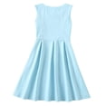 thumbnail image 5 of BJUTIR Dresses For Girls Size 7-8 Y Girl Casual Sleeveless Dress With Pockets Playful And Comfortable Summer Outfit For Toddlers And Kids Sky Blue Sundress, 5 of 7