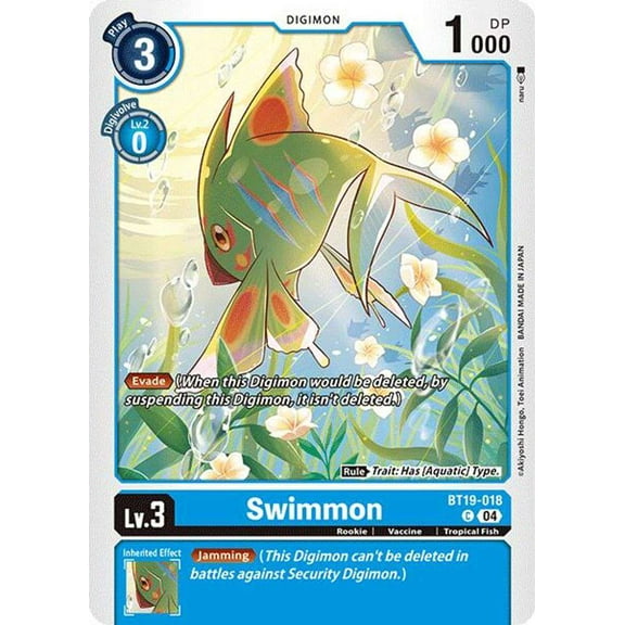 Digimon Release Special Booster 2.0 Common Swimmon BT19-018