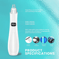 thumbnail image 4 of Blackhead Remover Pore Vacuum,5 Suction Power,4 Probes,USB Rechargeable Blackhead Vacuum Kit- Pore Cleaner, 4 of 6