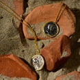 thumbnail image 3 of Gold Plated Caesar Roman Coin Necklace, 3 of 5
