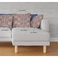 thumbnail image 2 of Red Indigo Cosmic Circle Boho Suede Throw Pillow, 2 of 4