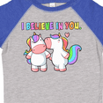 thumbnail image 4 of Inktastic I Believe in You Cute Rainbow Unicorns Boys or Girls Toddler T-Shirt, 4 of 5