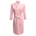 thumbnail image 4 of Women's Lightweight Kimono Robe 3/4 Sleeve Knee Length Bathrobe Soft Comfortable Sleepwear Wear Spa Relaxation Home Wear Sleepshirts for Women Nightgown Comfy Sleepwear, 4 of 4