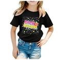 thumbnail image 1 of TZEWGL T-Shirts pour Tout-Petits, Saison de Rentrée Scolaire, Manches Courtes Imprimées, Col Rond, Taille Bébé 8-9T, 1 of 7