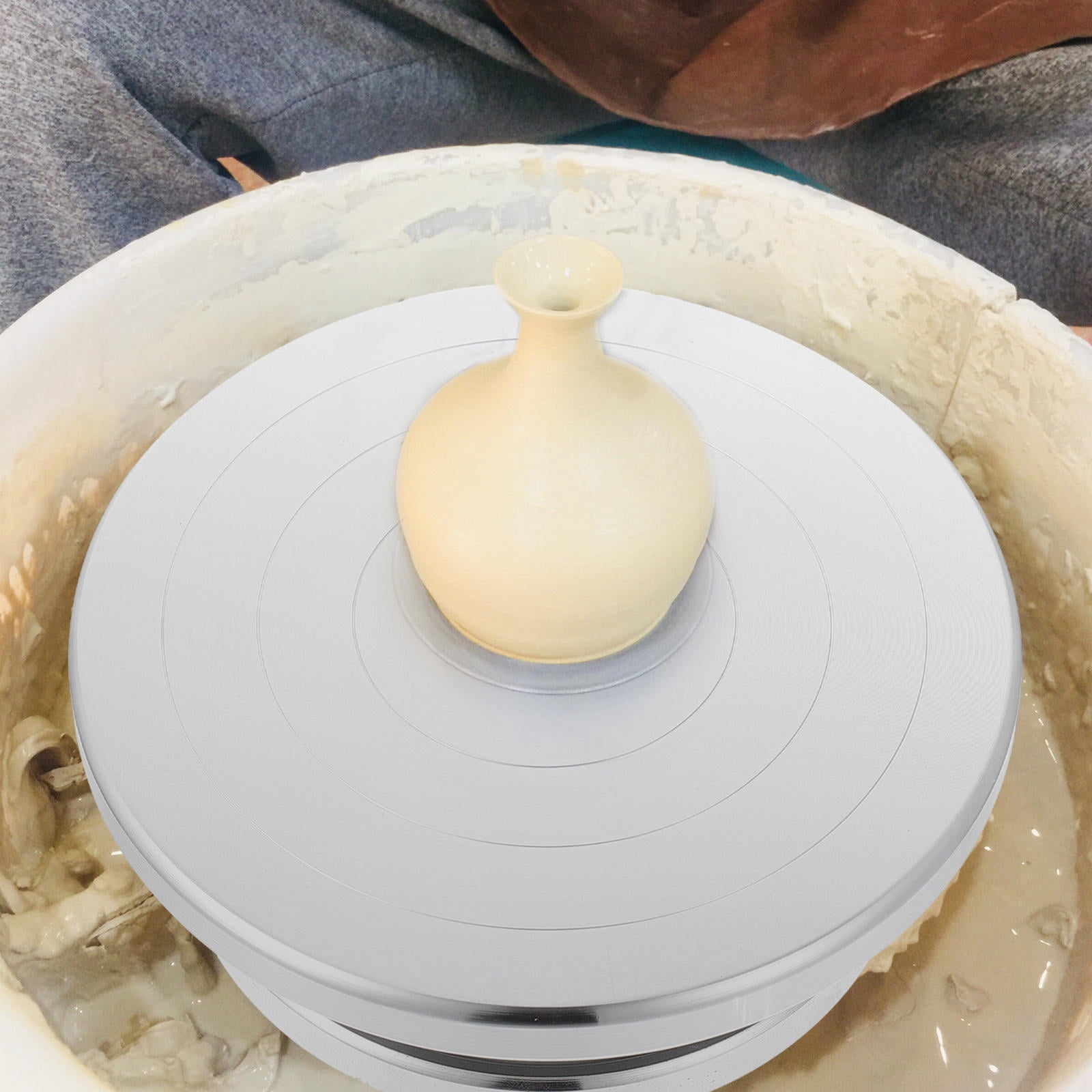 HONITANO Professional Rotating Pottery Wheel 20x20cm Turntable for Clay Craft and Sculpting, Ideal for