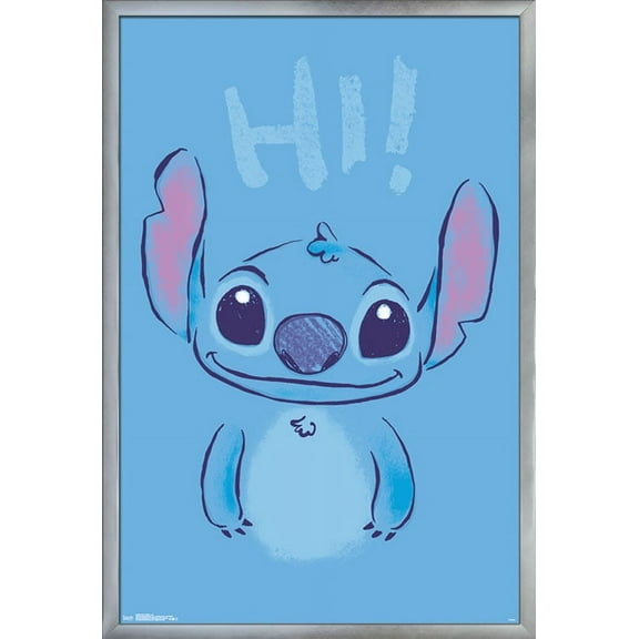 Disney Lilo and Stitch - Hi Wall Poster, 22.375" x 34", Framed