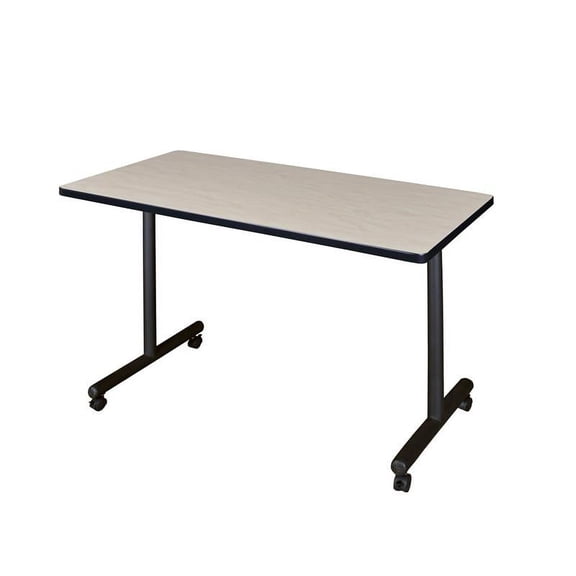 Regency Kobe 42 inch x 24 inch Mobile Training Table in  Maple