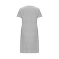 thumbnail image 6 of Weiqiqre Plus Size Pajamas for Women Heart Print Short Sleeve Round Neck Sleepshirts Nightgown Sleepdress, 6 of 6
