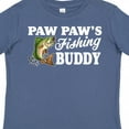thumbnail image 4 of Inktastic Paw Paw's Fishing Buddy with White Text Boys Toddler T-Shirt, 4 of 5