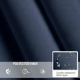 thumbnail image 5 of Porch Swing Cushions Outdoor, 2-3 Seat Swing Replacement Cushions Waterproof, 4" Thick Bench Cushion with Backrest and Ties for Garden Furniture (Navy Blue, 40x40 in), 5 of 5