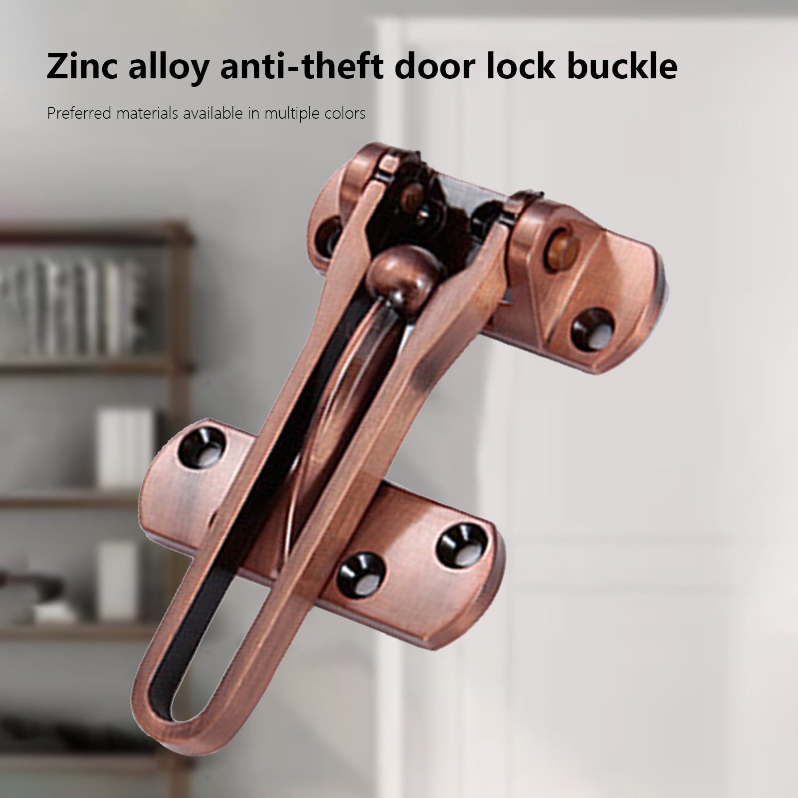 2 Pack Swing Bar Door Locks - Child Safety & Home Security For Swing-in Doors