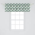 thumbnail image 2 of Ambesonne Gingko Window Valance, Biloba Tree Leaves Foliage, 54" X 18", White and Green, 2 of 3