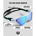 thumbnail image 2 of Arena The One Mask Mirrored Swim Goggles, 2 of 9