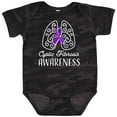 thumbnail image 3 of Inktastic Cystic Fibrosis Awareness with Ribbon and Lungs Boys or Girls Baby Bodysuit, 3 of 5