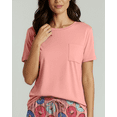 thumbnail image 2 of 2 Pack Women's Pajama Set Shorts Lounge PJ Short Sleeve Two Piece Matching, 2 of 3