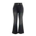 thumbnail image 5 of ABATAB Flare Legging Jeans for Women Stretchy High Waist Bell Bottom Jeans Bootcut Trendy Denim Trousers with Pockets, 5 of 7