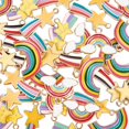 thumbnail image 3 of 60Pcs Alloy Enamel Pendants 5 Styles Pendants Rainbow Meteor Shooting Star Charms, 3 of 9