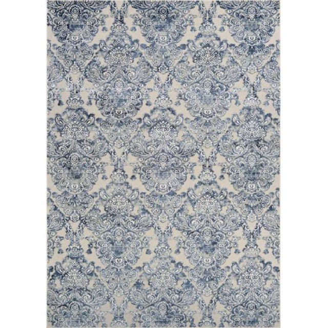 Couristan 39296561027076U 2 ft. 7 in. x 7 ft. 6 in. Cire Royal Gate Power Loomed Rectangle Area Rug - Lace
