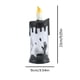 thumbnail image 3 of Fiudx Vela Led de Halloween, Diseño Intermitente Sin Llama, Exquisitas Calcomanías de Castillo y Bruja, Funciona con Pilas, Decoración de Habitación, Ambiente Festivo, Funciona con 3 Pilas Aaa (Paque, 3 of 4