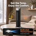 thumbnail image 4 of ATUPEN Space Heater, 1500W Electric Heater Thermostat 12H Timer 90° Oscillation for Home Bedroom Indoor, 4 of 9
