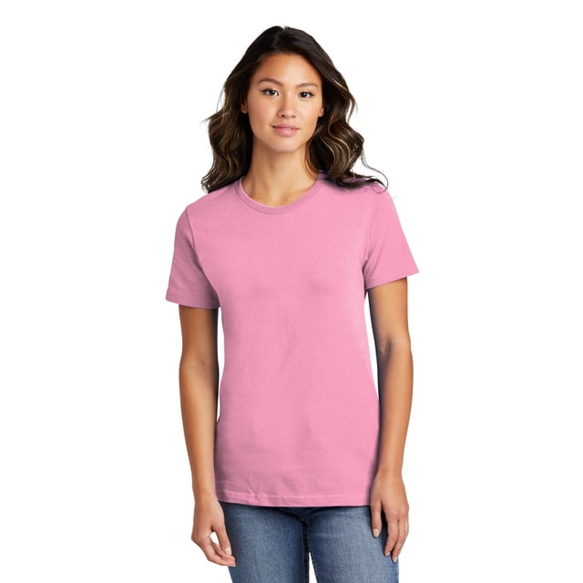 DESCATALOGADO Port & Company - Camiseta de mujer Ring Spun Cotton XL Candy Pink Puerto & Compa??a LPC150