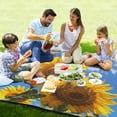 thumbnail image 4 of Sunflowers Blue Sky Beach Blanket Outdoor Picnic Mat Sandproof Waterproof Foldable for Camping Travel Hiking, 4 of 6