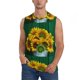 thumbnail image 1 of Balery Sunflowers in Bucket Camisetas sin mangas para hombre, absorbe la humedad y protege contra el mal olor.-XX-Large, 1 of 7