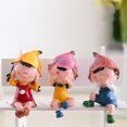 thumbnail image 4 of Resina Hear No See No Speak No Cute Doll Estatua Adornos Hogar Escritorio Estante Decoración Regalo matsuzay HA039319-00, 4 of 6