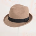 thumbnail image 4 of Gorro de lana para mujer, gorro pequeño de invierno, cálido, para exteriores, estilo jazz, cómodo, multicolor, sencillo, 4 of 6