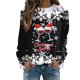 thumbnail image 1 of Gibobby Divertidas Sudaderas holgado a la moda para mujer informal de casa con estampado navideño para mujer, atlético y Y2K(Azul, S), 1 of 4