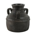 thumbnail image 5 of Terracotta Triple Handle Vase for Living Room Decor - Casual Home Decor Accent for Entryway, Bedroom, and Office Shelf - Decorative Flower Vase for House and Dining Room Table - 13", Black, 5 of 12
