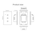 thumbnail image 3 of WiFi Touch Panel Switch Home Smart Switch Panel LED Indicator Light Tempered Glass Panel Light Switch Work with App Wall Touch Smart Switch, 3 of 7