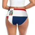 thumbnail image 2 of Women Bikini Underwear Flag Of The Dominican Republic Ladies Panties Hipster Briefs Undies Small, 2 of 6