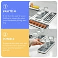 thumbnail image 4 of MIANGASTORE Kitchen Dish Draining Rack Plastic Dish Drainer Dryer Tray Dish Drying Pad, 4 of 6